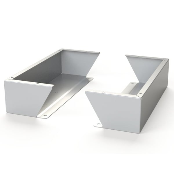 Saginaw Control & Engineering Floor Stand Kit, 6 in. H x 24 in. W x 9.12 in. L, Steel, 1 PR SCE-FK0624 - main